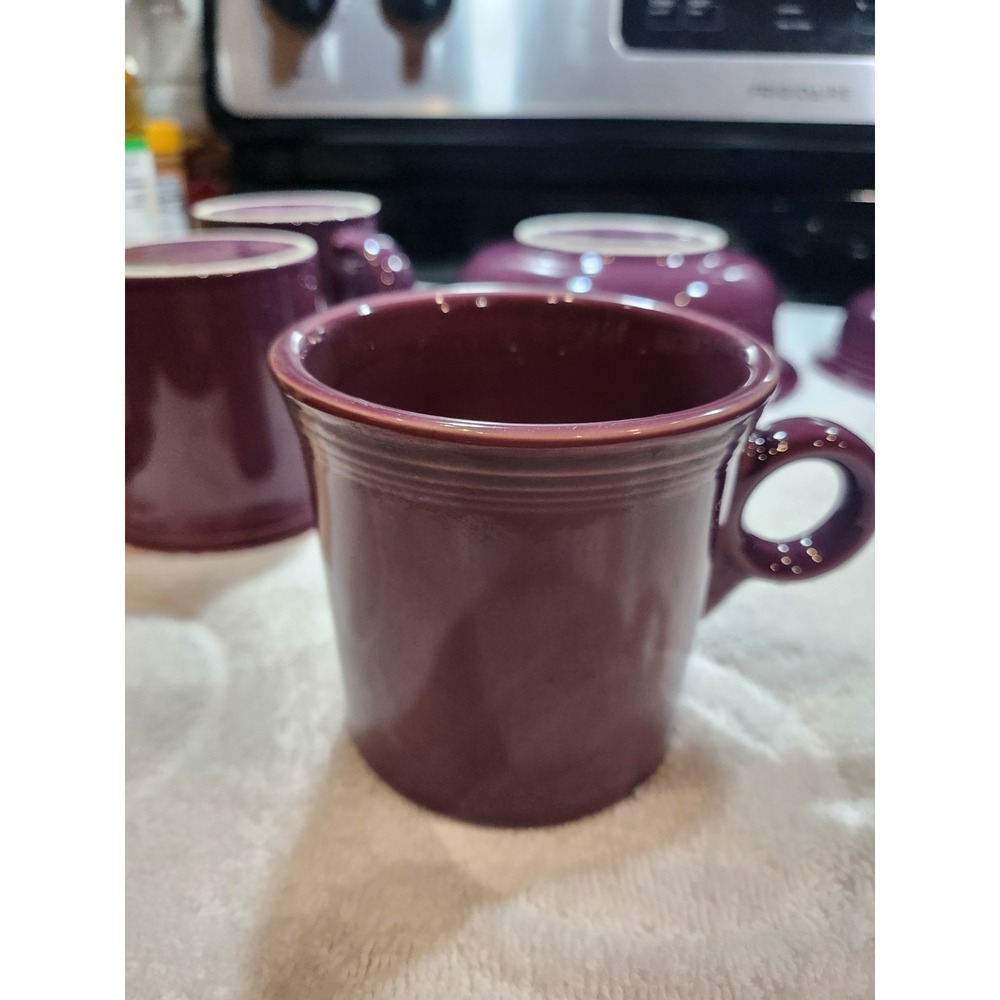 Homer Laughlin~Fiesta~Plum~Classic Ring Handle~10.25 oz~Cup~Mug~Fiestaware~USA